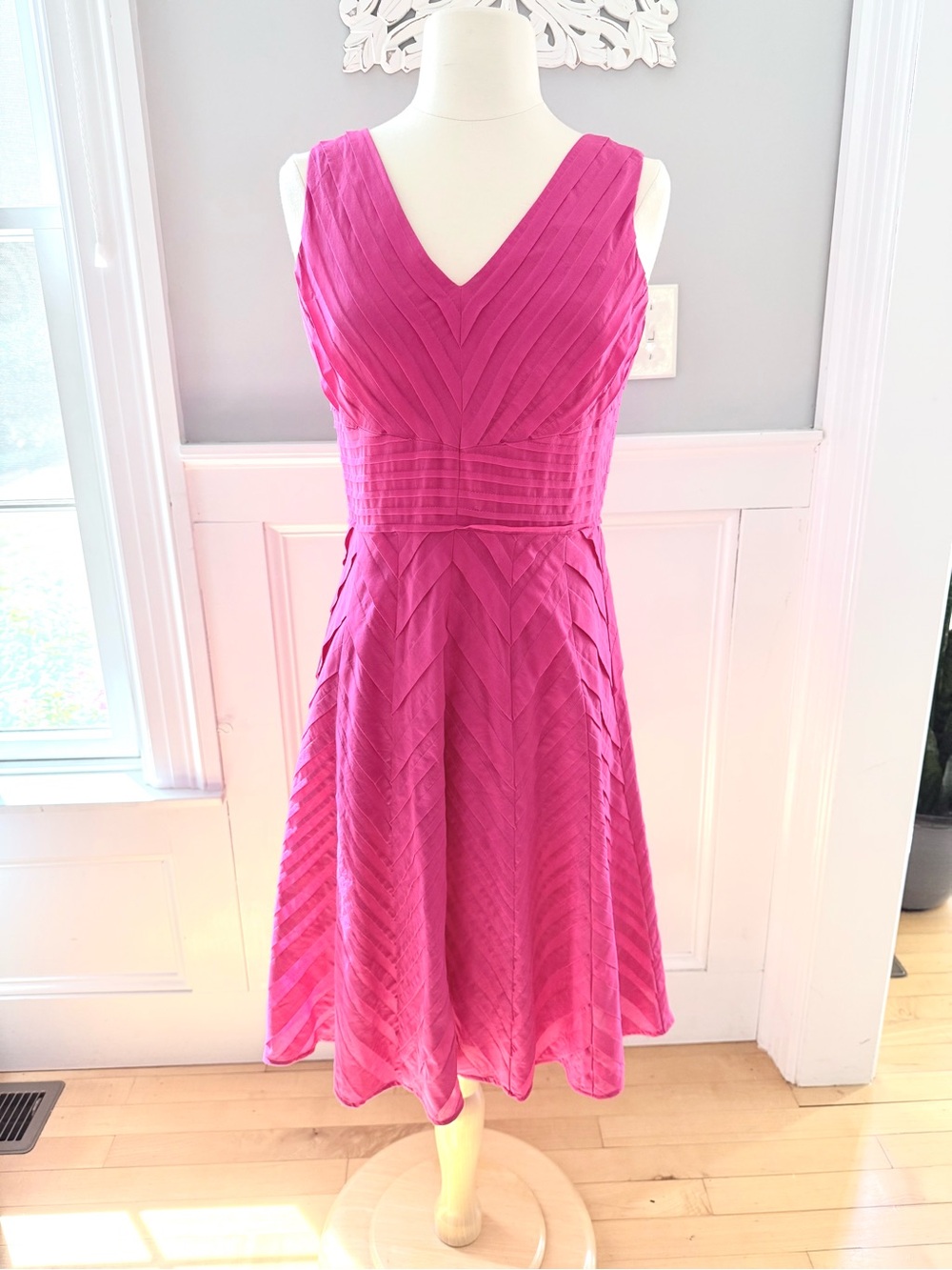 Bright Pink Calvin Klein Fit & Flare Dress size 2